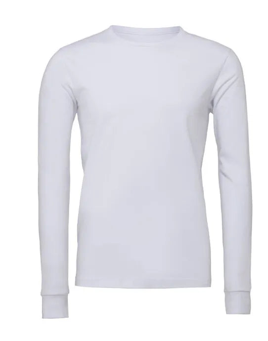 Bella Canvas Unisex Jersey LS Tee CA3501 - White - Customisable
