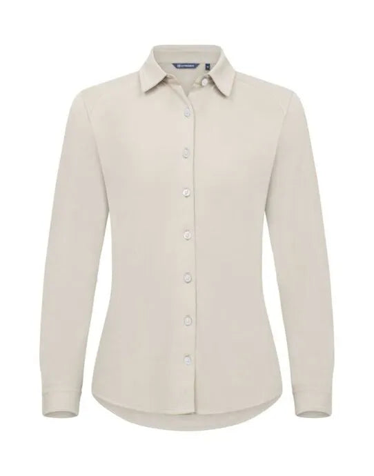 Cutter & Buck - Advantage Shirt Women - Beige - Customisable Shirts & Blouses