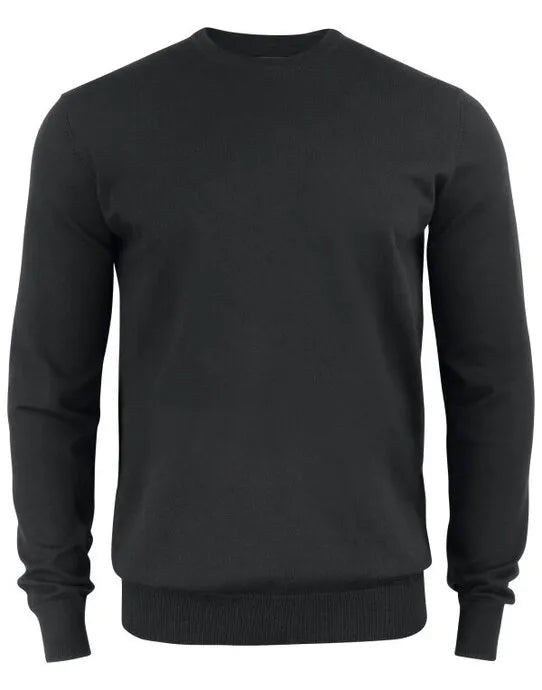 Cutter & Buck - Oakville Crewneck Men - Black - Customisable Knitwear