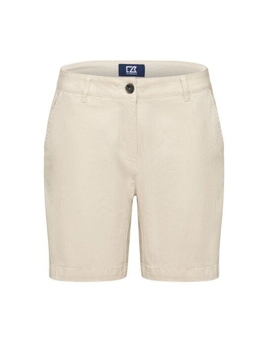 Cutter & Buck C&B Edgemont Shorts Women - CB356423 - Beige - Customisable Ladies Shorts