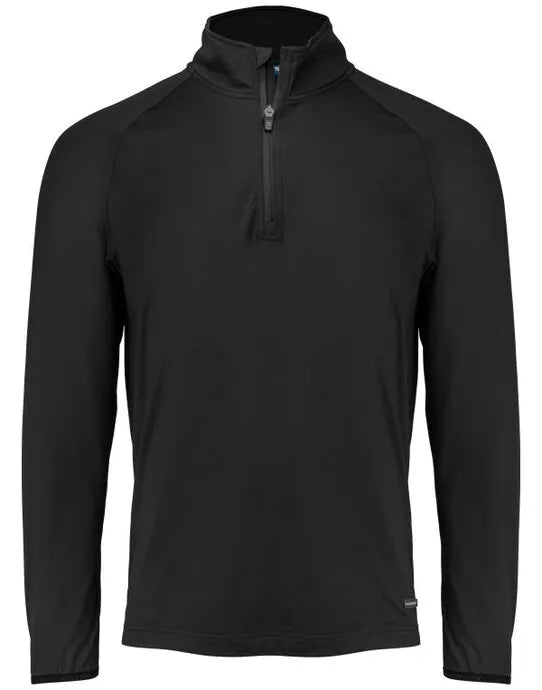 Cutter & Buck - Adapt Half Zip Men - Black - Customisable Sportswear