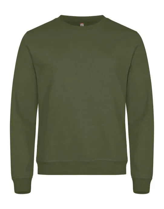 Clique Miami Roundneck Cq0201030 - Army Green M - Customisable SWEATSHIRTS AND HOODIES