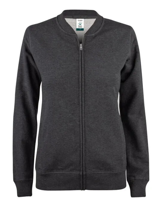 Clique Ladies Premium Oc Cardigan Cq021007 - Anthracite Melange XL - Customisable SWEATSHIRTS AND HOODIES