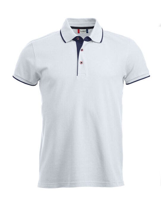 Clique Seattle Cq028242 - White L - Customisable POLO SHIRTS