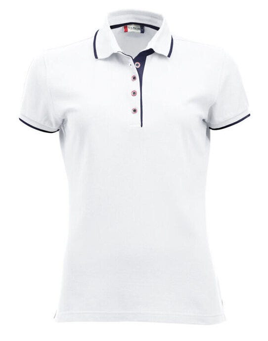 Clique Ladies Seattle Cq028243 - White M - Customisable POLO SHIRTS