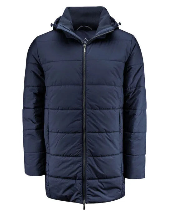 James Harvest Nordmont Long Jacket HAR2111042 - Navy - Customisable Jacket
