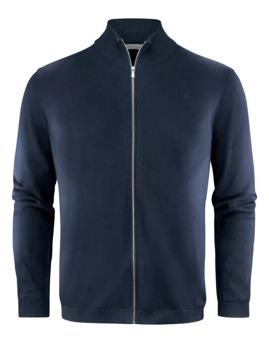 James Harvest Ashland Knitted Cardigan har2112514 - Navy - Customisable Knitwear