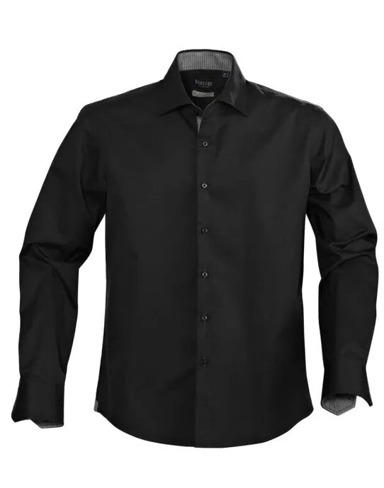 James Harvest Baltimore Shirt HAR2113030 - Black 2XL - Customisable Shirts