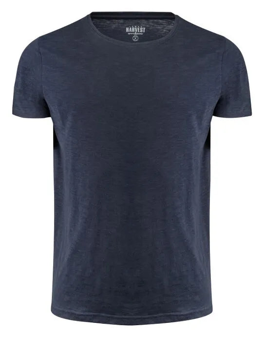 James Harvest Twoville Crew Neck T Shirt HAR2114005 - Navy - Customisable T-Shirt
