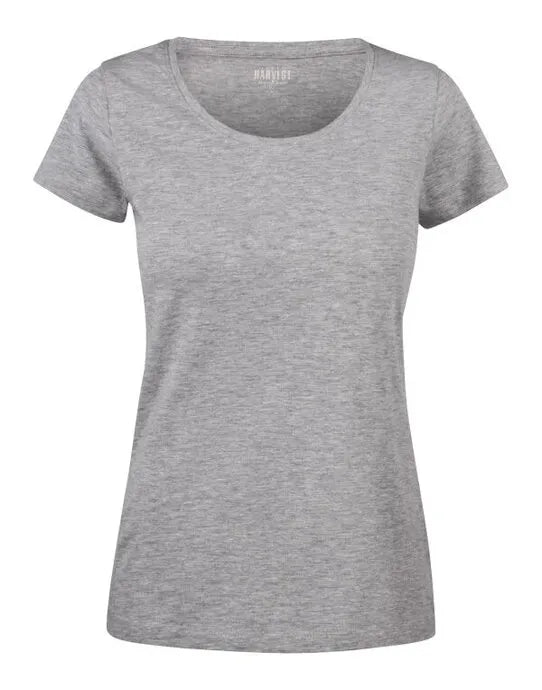 James Harvest Twoville Ladies T Shirt HAR2124005 - Grey Melange - Customisable T-Shirt