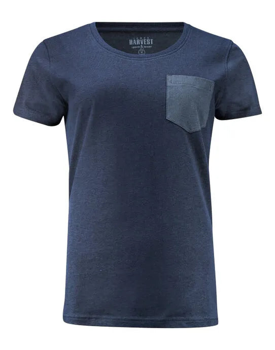 James Harvest Walcott Ladies T Shirt HAR2124009 - Navy - Customisable T-Shirt