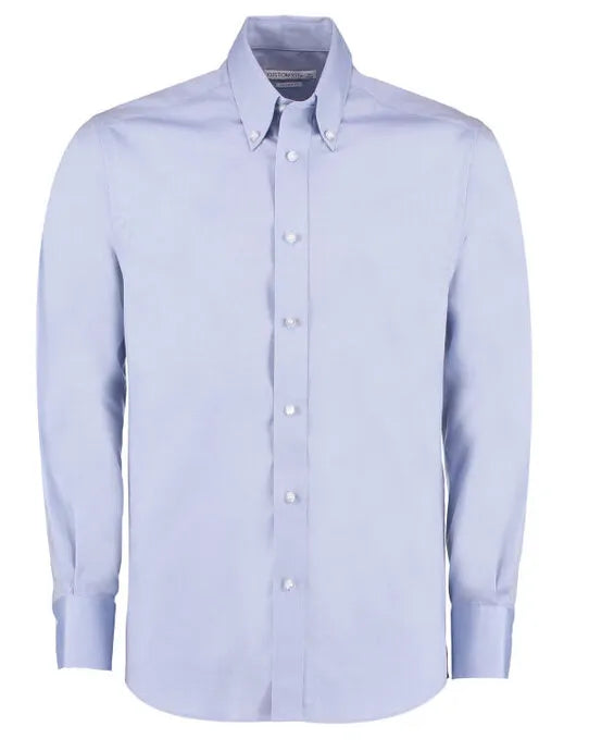 Kustom Kit Mens LS Tailored Oxford Shirt KK188 - - Customisable Corporate Wear