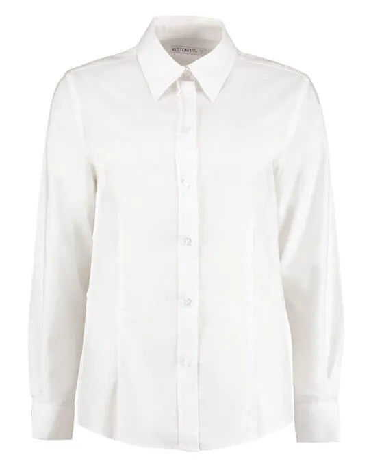 Kustom Kit Ladies LS Workwear Shirt KK361 - - Customisable Shirts