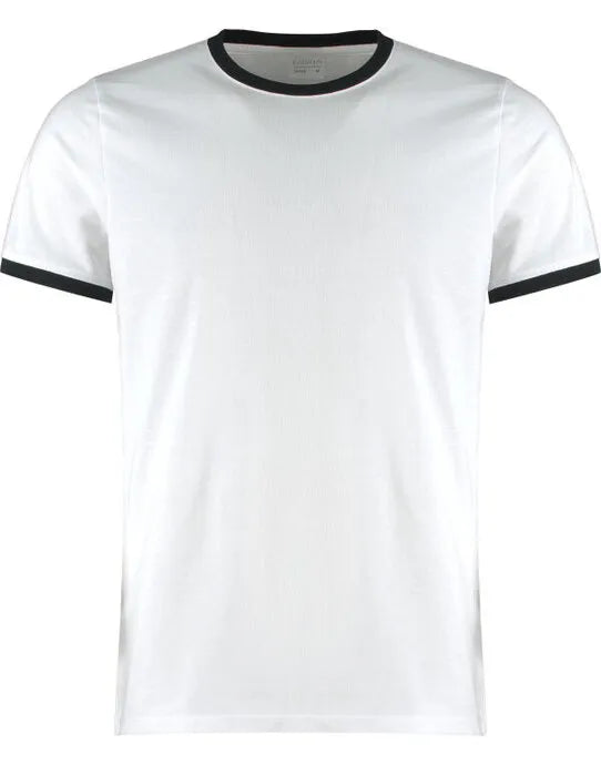 Kustom Kit Mens Fashion Fit Ringer Tee KK508 - - Customisable T-Shirt