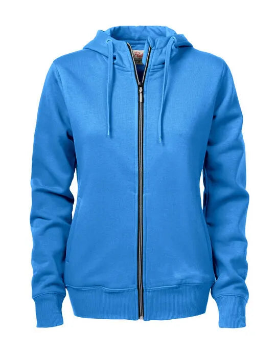 Printer Ladies Overhead Full Zip Hoody PE2262052 - Ocean Blue - Customisable Sweatshirts