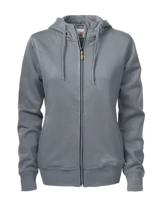 Printer Ladies Overhead Full Zip Hoody PE2262052 - Steel Grey - Customisable Sweatshirts