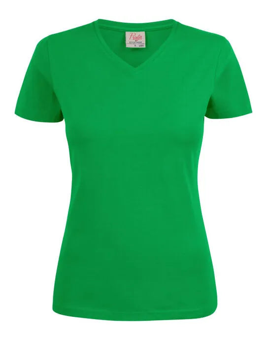 Printer Ladies Heavy V T Shirt PE2264025 - Fresh Green - Customisable T-Shirt
