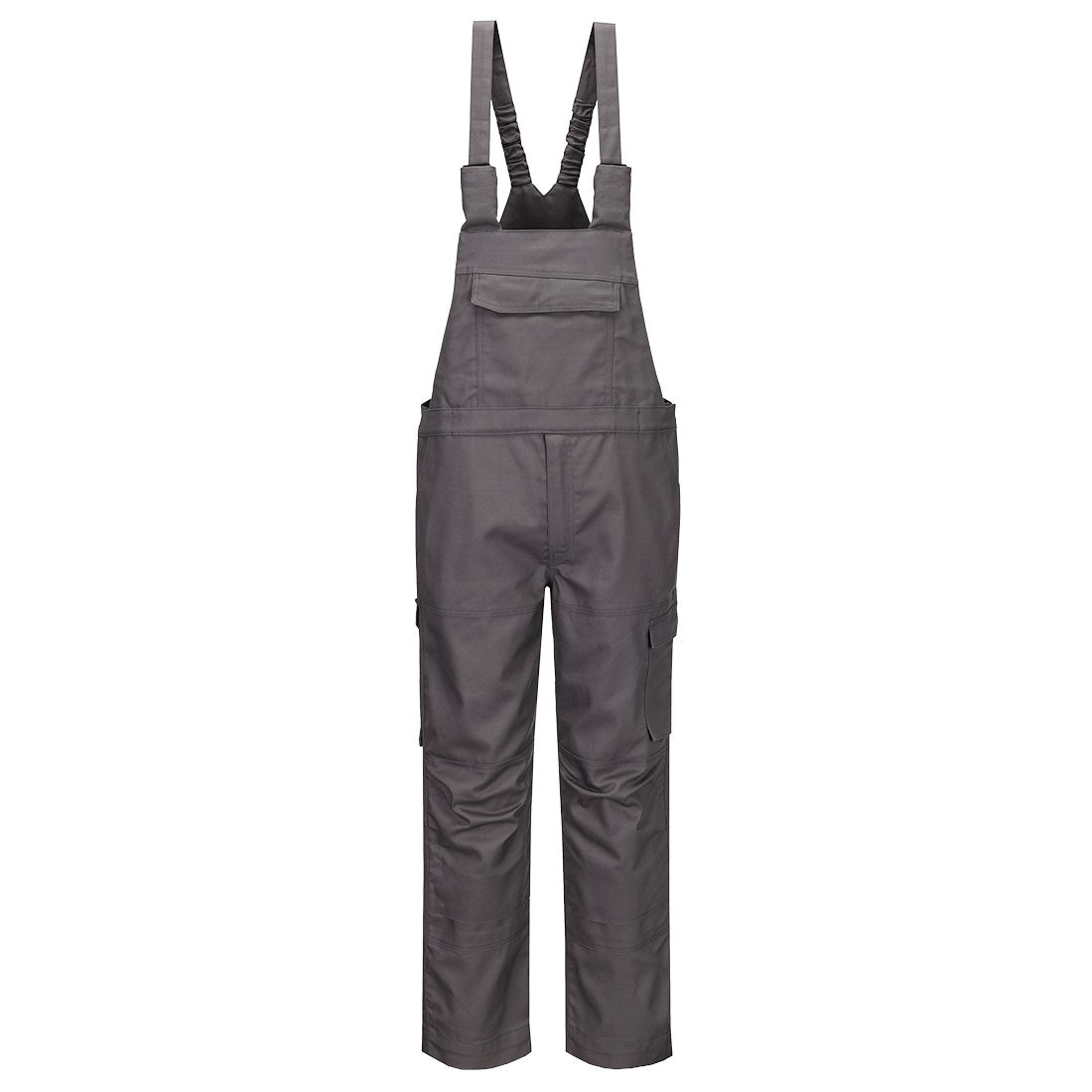 Bizflame Industry Fr Bib And Brace Fr455 - Grey - Customisable Bib & Braces