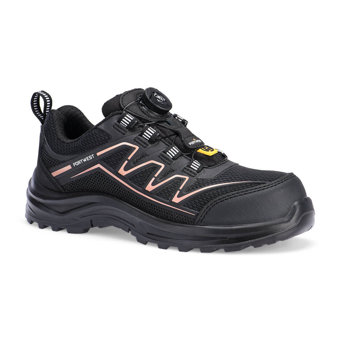 Composite Women's KPU Trainer S1PS FO SR ESD - FT34 - Black Rose - Customisable