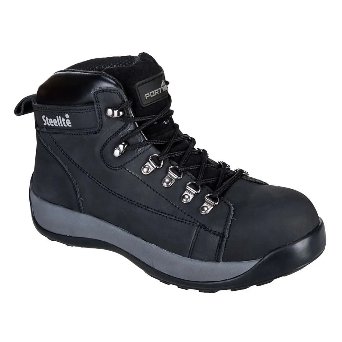 Steel Nubuck Leather Mid Boot Sb Hro Fw31 - Black - Customisable Boots