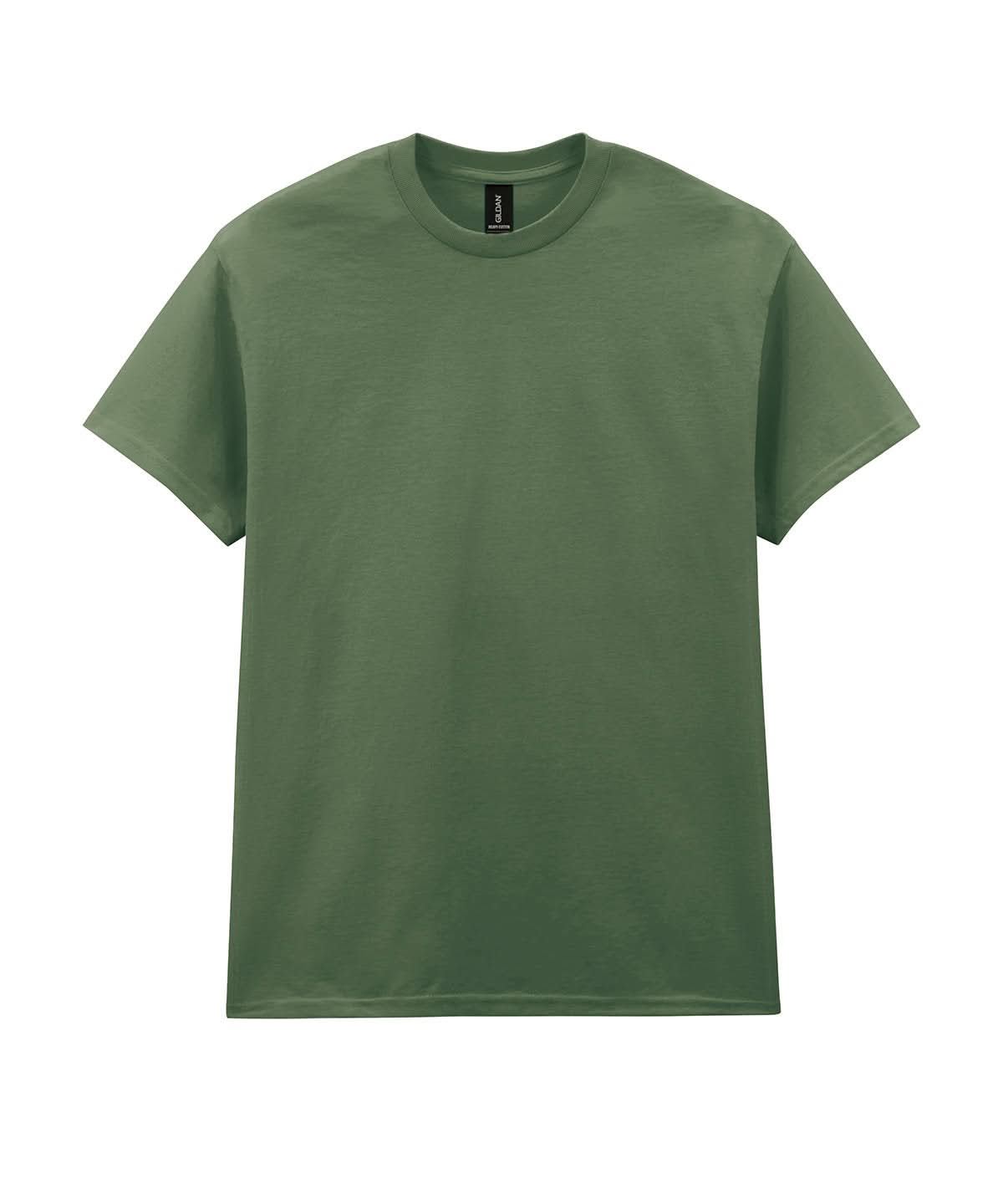 Gildan Heavy Cotton adult t shirt Military Green GD005 - Military Green - Customisable T-Shirt