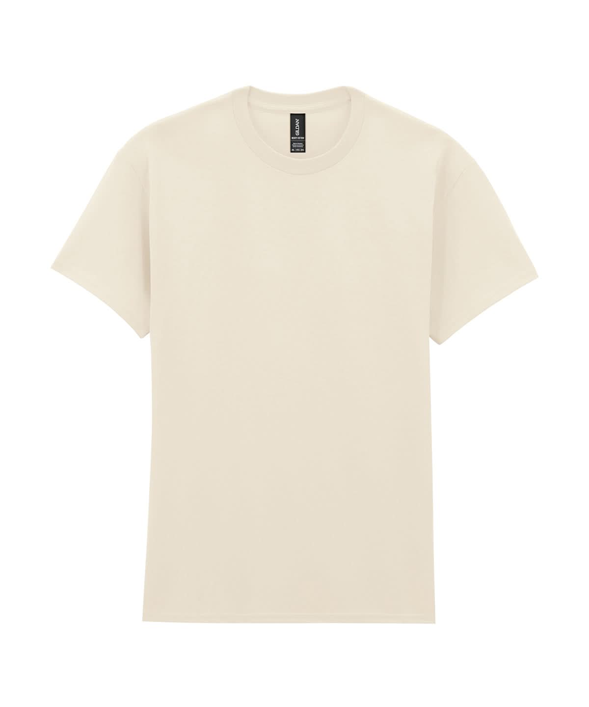 Gildan Heavy Cotton adult t shirt Natural GD005 - Natural - Customisable T-Shirt