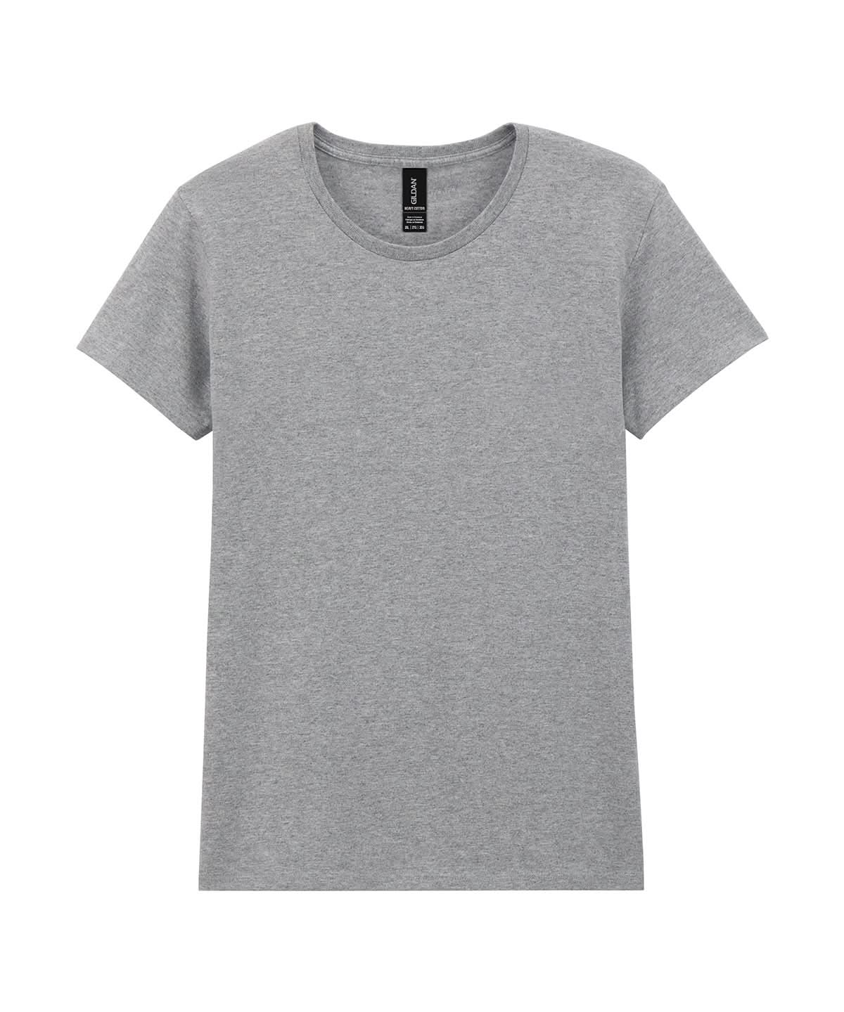 Gildan Heavy Cotton Womens T Shirt GD006 - Sport Grey - Customisable T-Shirt