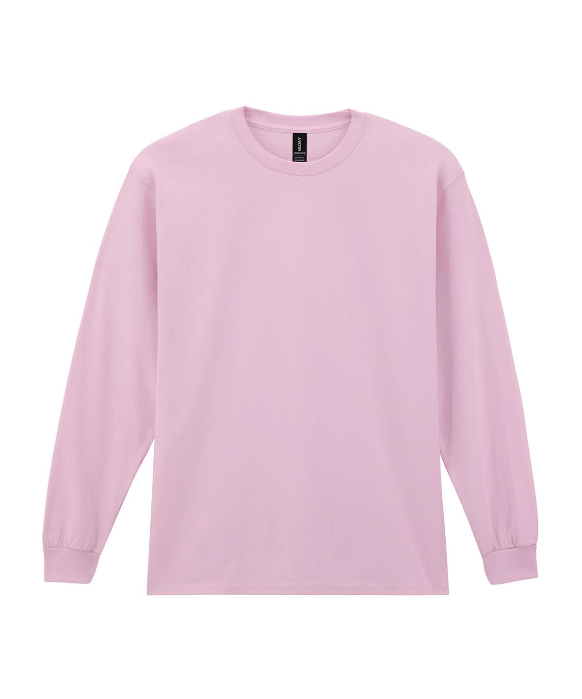 Gildan Ultra Cotton Adult Long Sleeve T Shirt Light Pink 2400 - Light Pink - Customisable T-Shirt