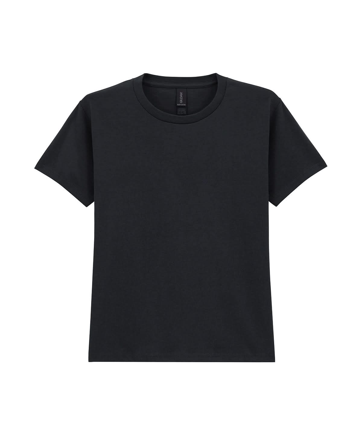 Gildan Heavy Cotton Youth T Shirt Black GD05B - Black - Customisable T-Shirt