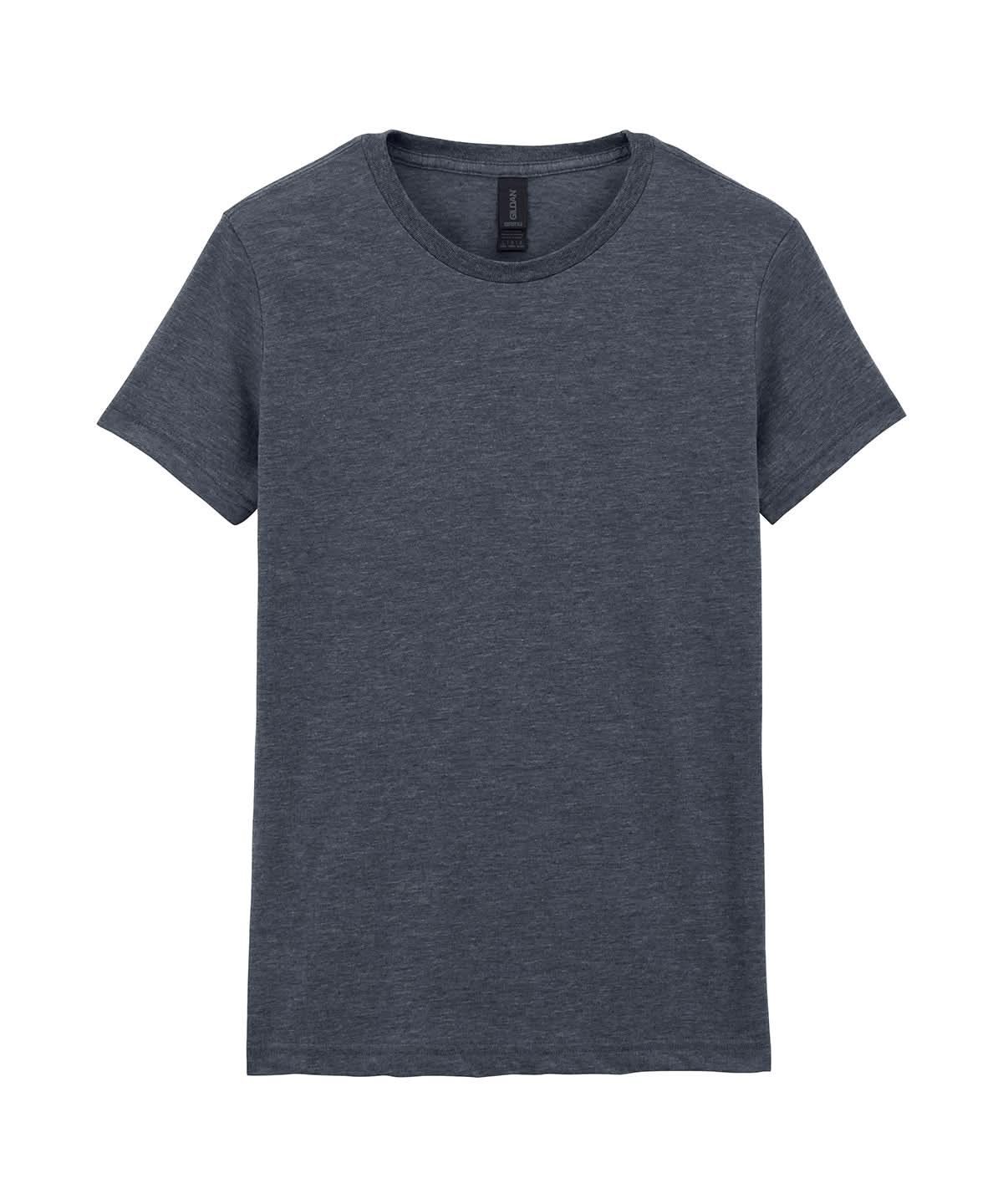 Gildan Softstyle Womens Ringspun T Shirt Dark Heather GD072 - Dark Heather - Customisable T-Shirt