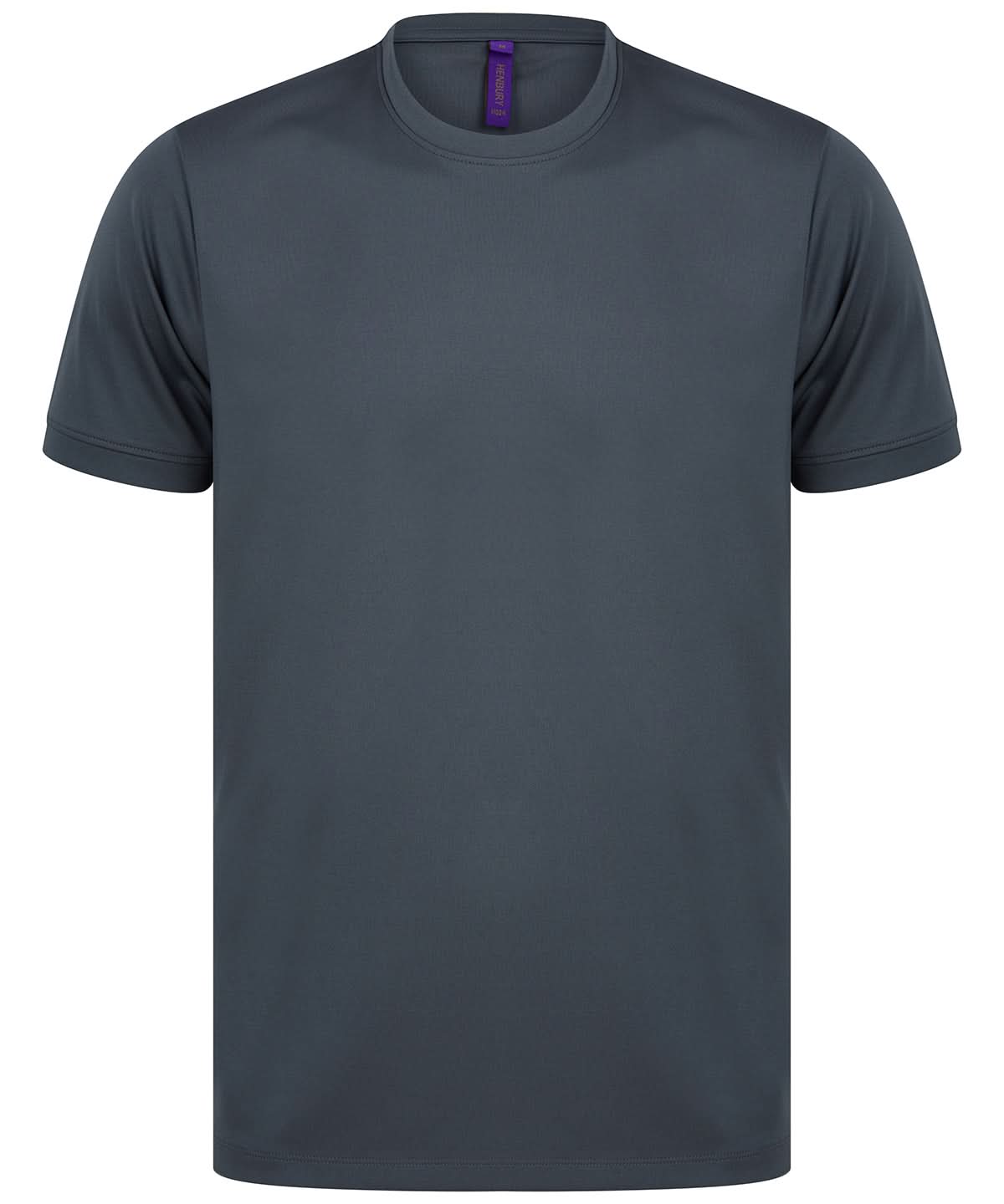 Henbury Hi Cool Performance T Shirt HB024 - Charcoal - Customisable T-Shirt