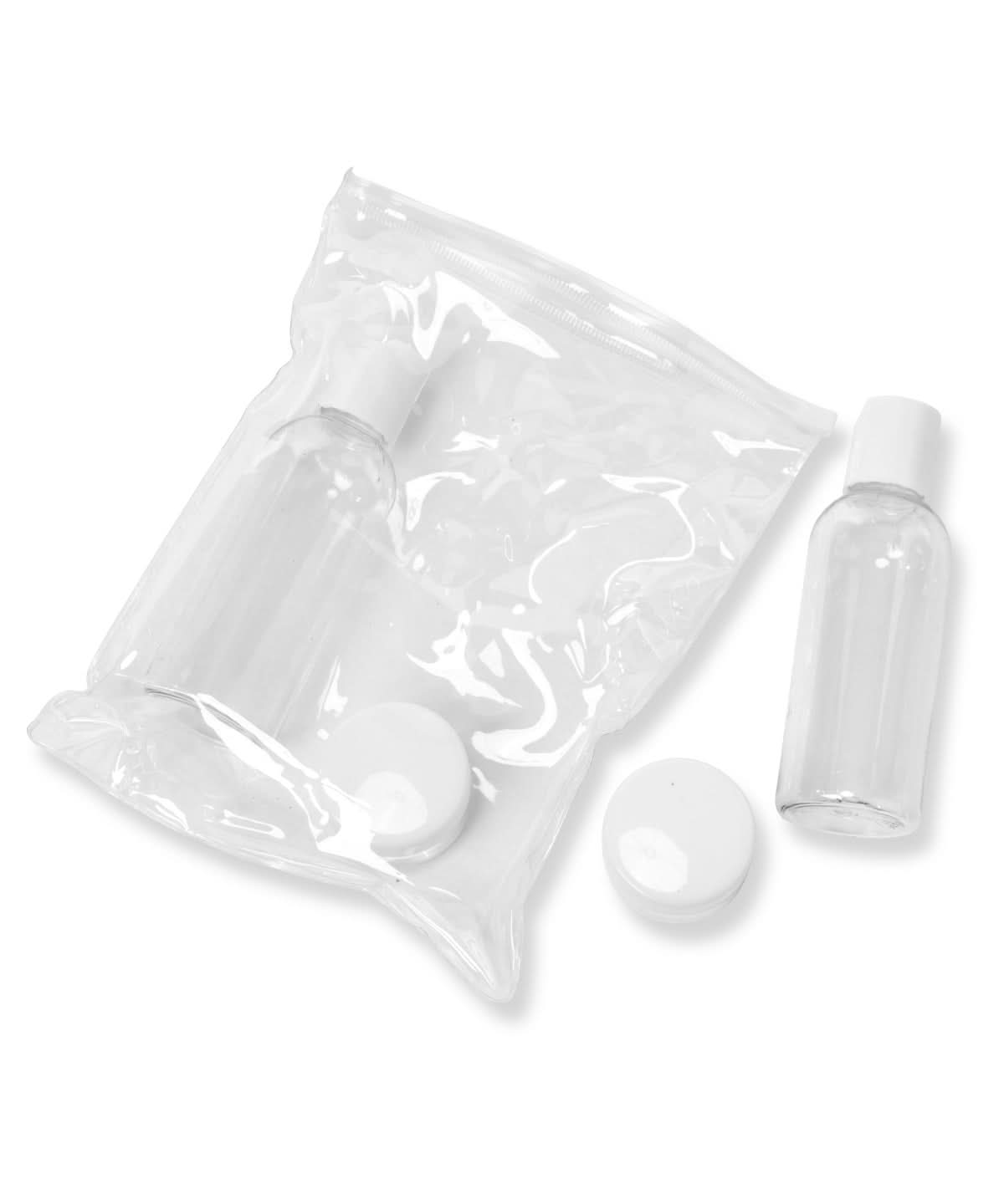 Home & Living Travel bottle kit HL030 - Clear One size - Customisable Bottles
