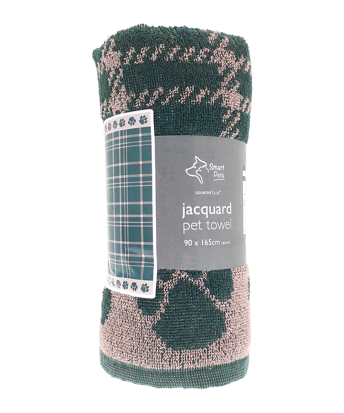 Jumbo terry jacquard dog towel - HL235 - Green One size - Customisable Dog Towels