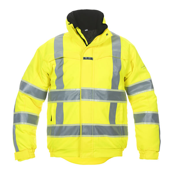 Hyd Rs Glow Id Hydrowear India Hi Vis Gid Pilot Jacket - HYD131005 - Saturn Yellow - Customisable Jacket
