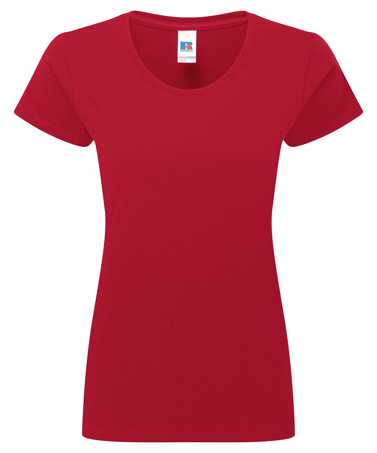 Russell Short Sleeve Europe Womens authentic classic t shirt J180F - Classic Red - Customisable T-Shirt