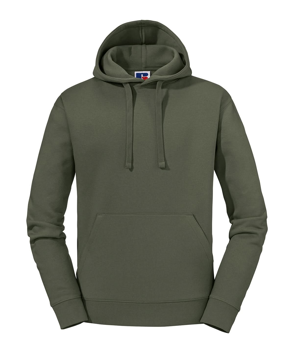 Russell Europe Authentic Hooded Sweatshirt Olive 265M - Olive - Customisable Sweatshirts