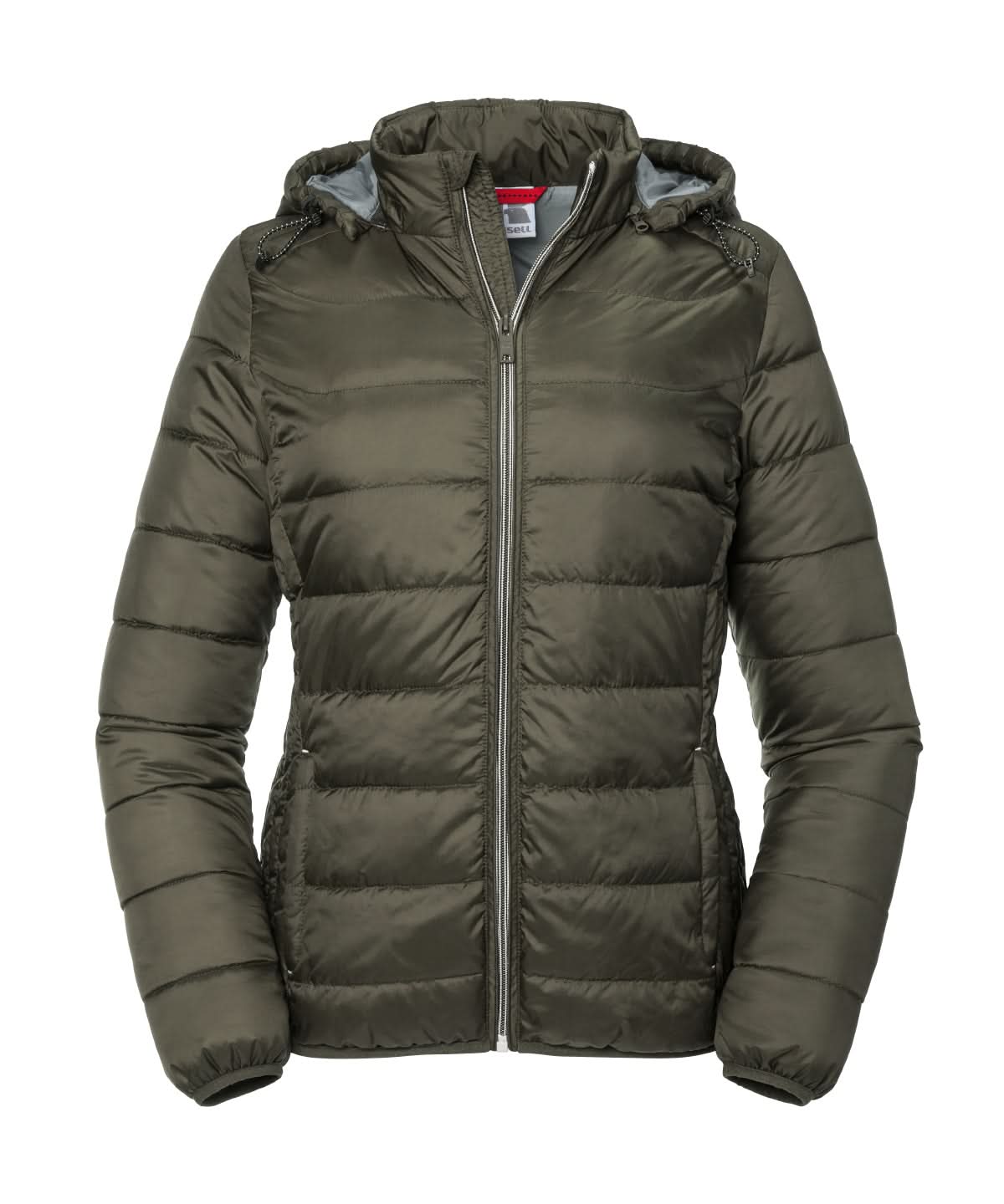 Russell Europe Womens hooded Nano jacket J440F - Dark Olive 2XL - Customisable Jacket