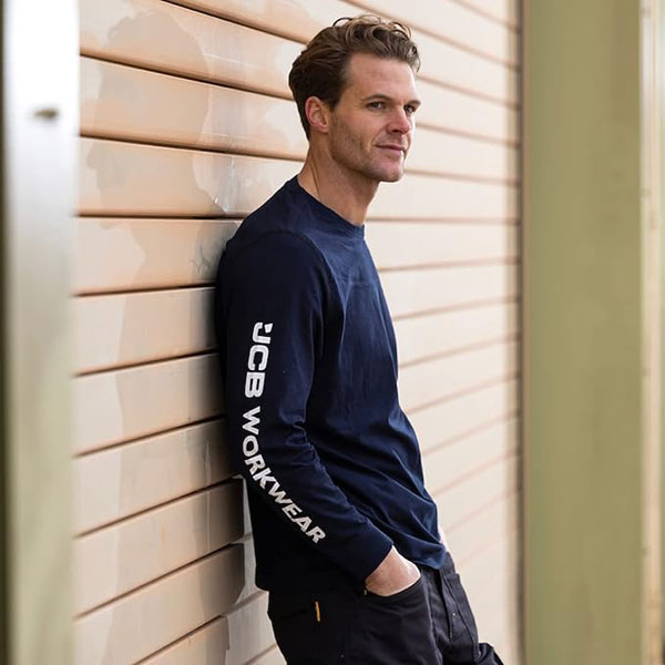 Jcb Workwear Banner Long Sleeve T Shirt Jcbbt - - Customisable T-Shirt
