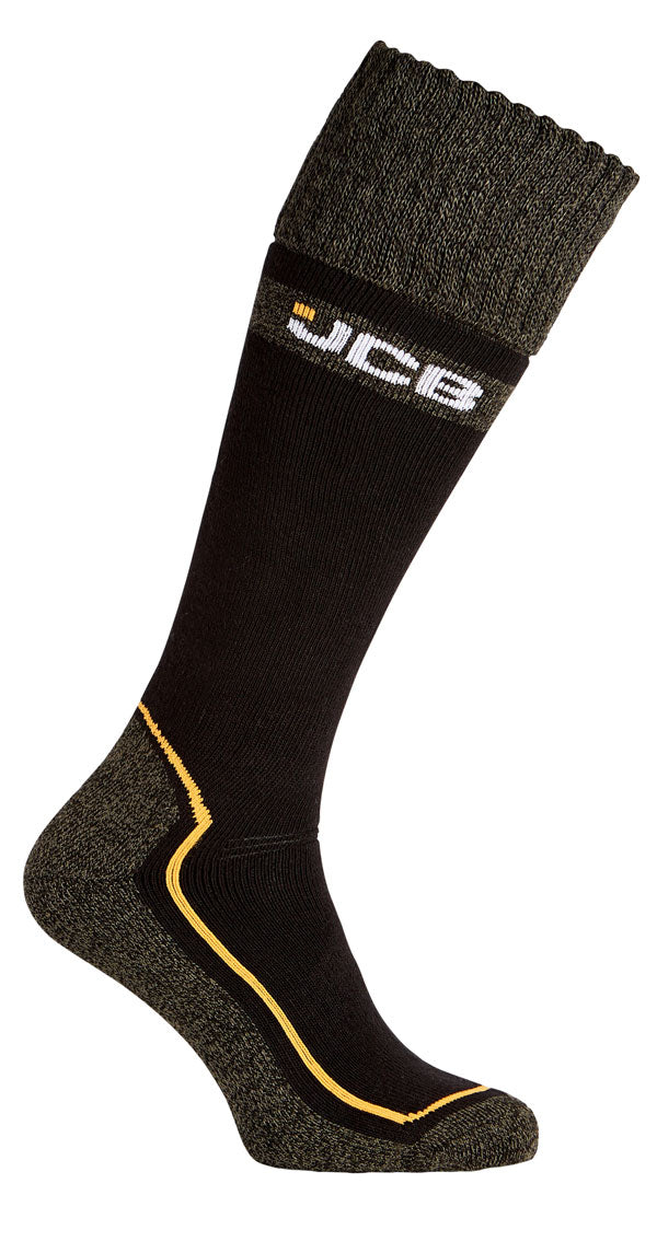 Jcb Workwear Pro Tech Wellington Socks Jcbx000102 - Black 6-8.5 - Customisable Socks