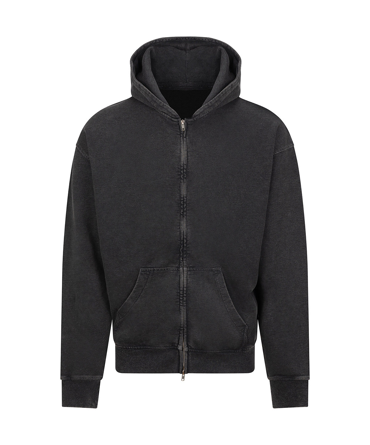 Vintage washed zoodie - JH185 - Washed Black - Customisable Hoodies