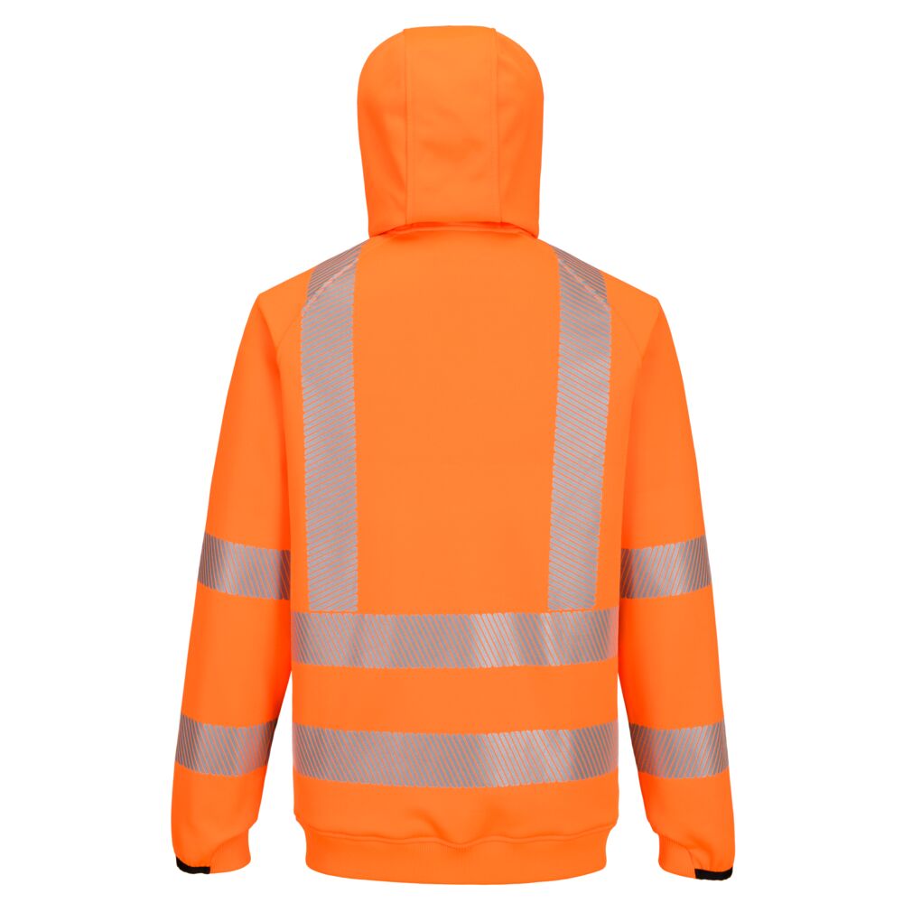 Kx3 Sport Hi Vis Zipped Hoodie Kx303 - - Customisable Hoodies