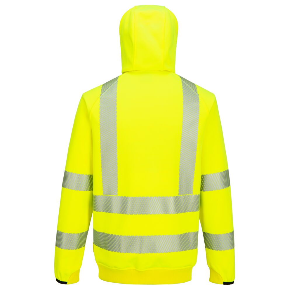 Kx3 Sport Hi Vis Zipped Hoodie Kx303 - - Customisable Hoodies