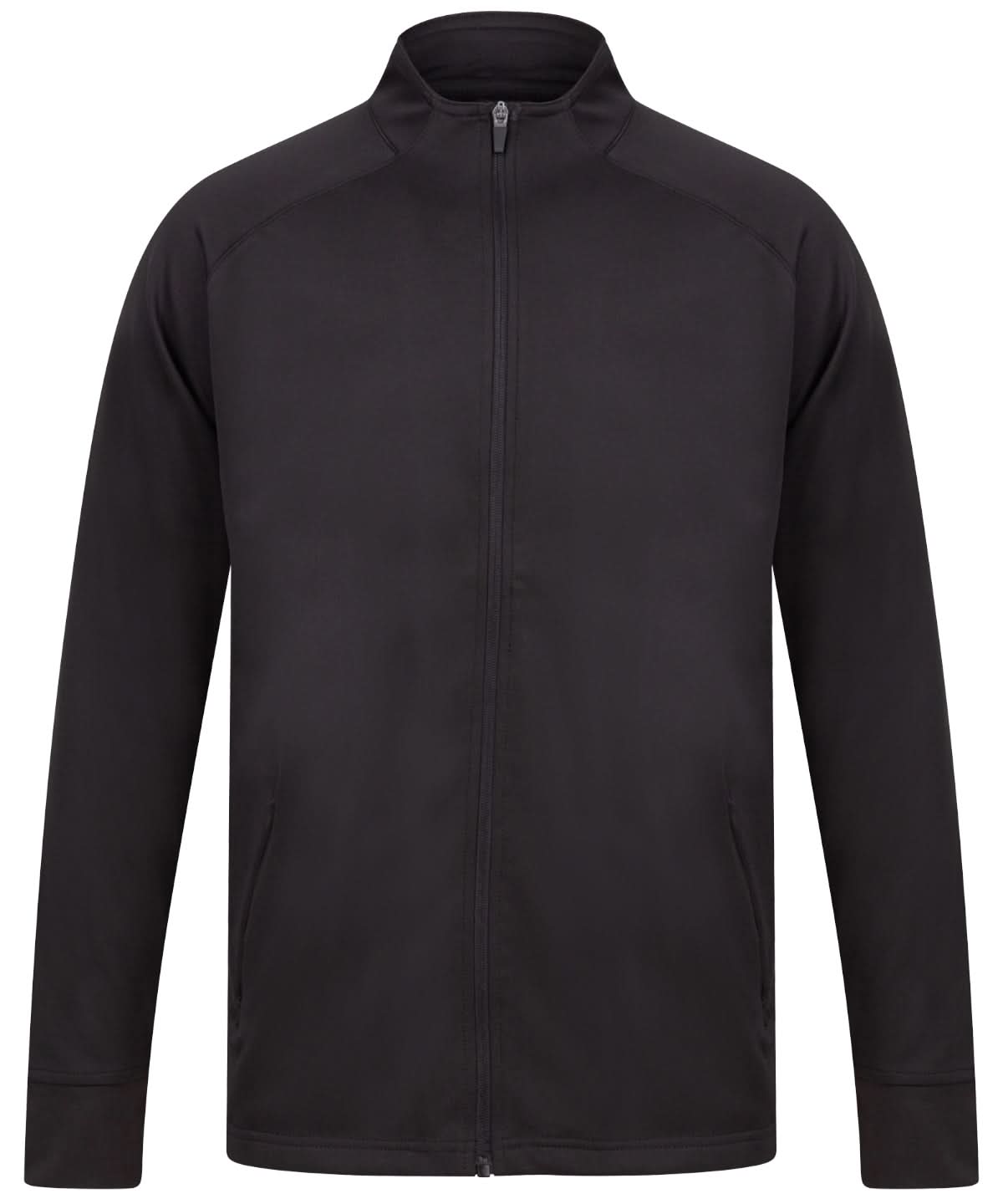 Finden & Hales Finden Hales Knitted tracksuit top Black LV871 - Black - Customisable Trackwear