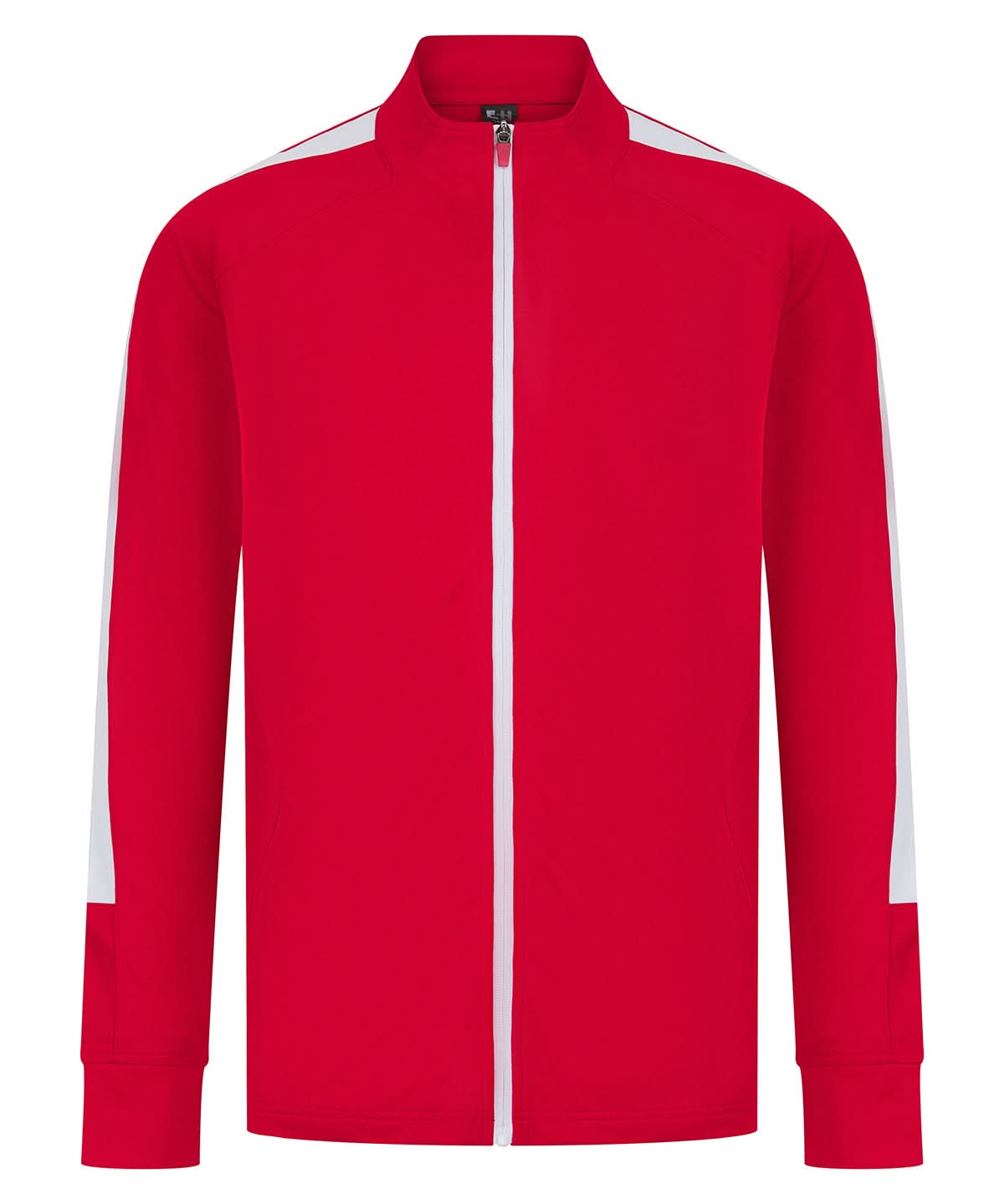 Finden & Hales Finden Hales Knitted tracksuit top Redwhite LV871 - Redwhite - Customisable Trackwear