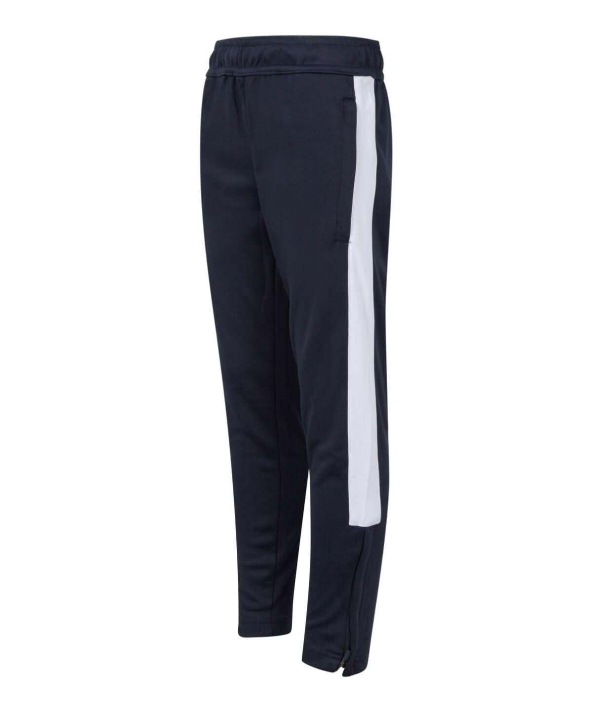 Finden & Hales Finden Hales Kids knitted tracksuit pants LV883 - Navy White - Customisable Trackwear
