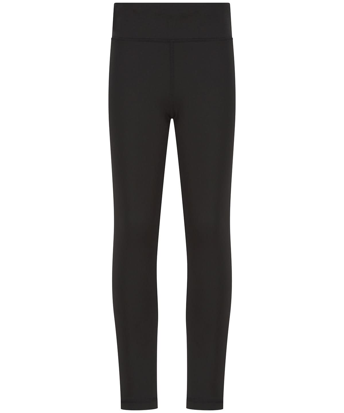 Finden & Hales Kids team leggings LV897 - Black - Customisable Leggings