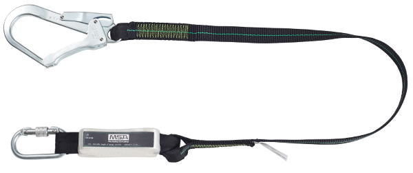 Msa Msa M Energy Absorbing Webbing Lanyard Msa10185611 - Chrome 1.5M - Customisable Lanyards