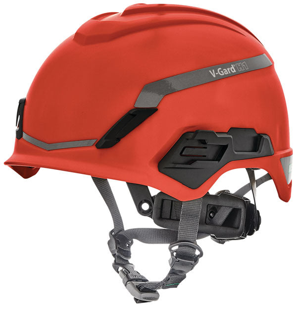 MSA V-Gard H1 Non Vented Safety Helmet - Red - Customisable Head Protection
