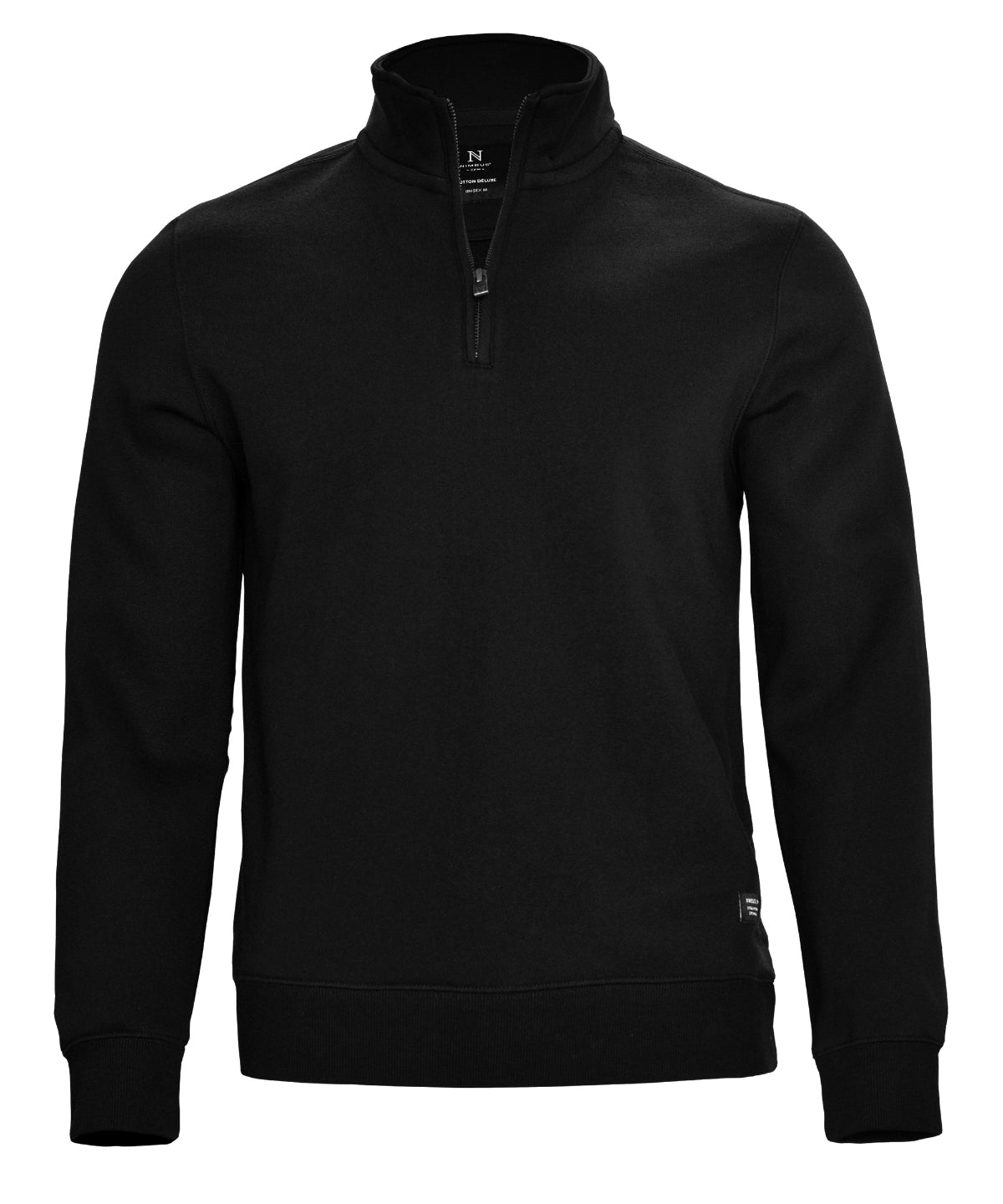 Glendale unisex 1/4-zip sweatshirt - NB130 - Black - Customisable Sweatshirts