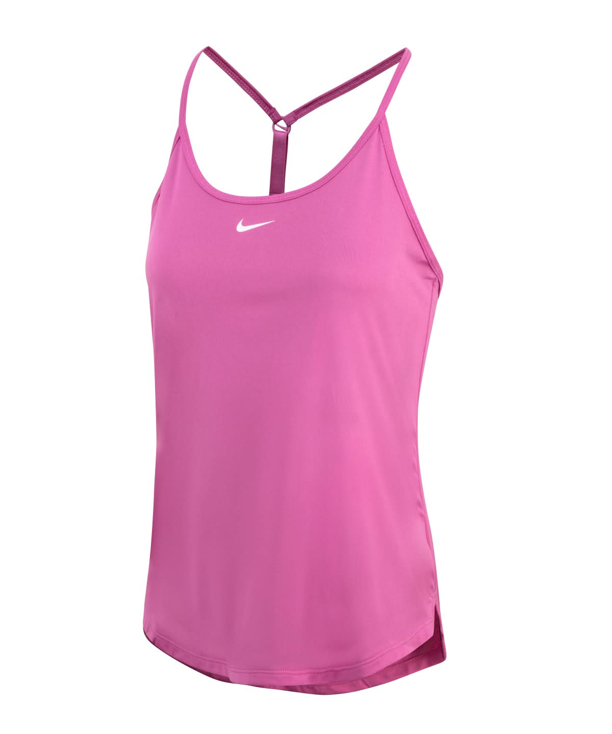 Nike Womens One Dri FIT Elastika standard fit tank NK375 - Cosmic Fuchsia White XXS - Customisable T-Shirt